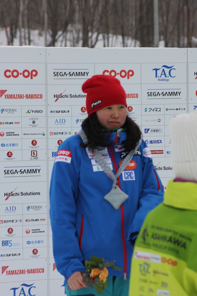 連日5つのメダルを獲得した阿部友里香選手