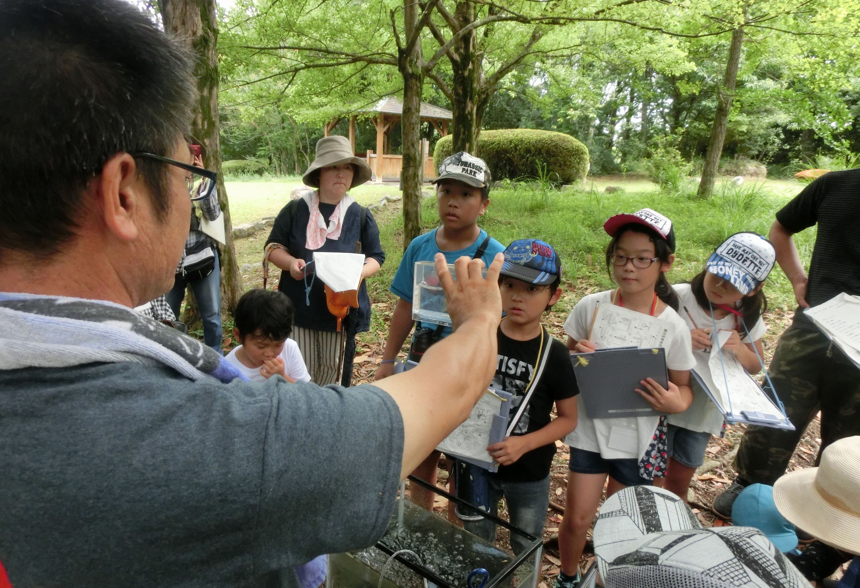 生きもの観察の様子（三重県）