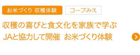 収穫の喜びと食文化を家族で学ぶ JAと協力して開催 お米づくり体験